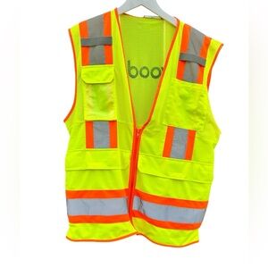PIP Protective Industrial Products Hi-Vis Zipper Front Safety Vest